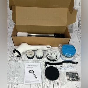 Electric Spin Scrubber Cordless Power Cleaning Brush Rechargeable Cleaner
